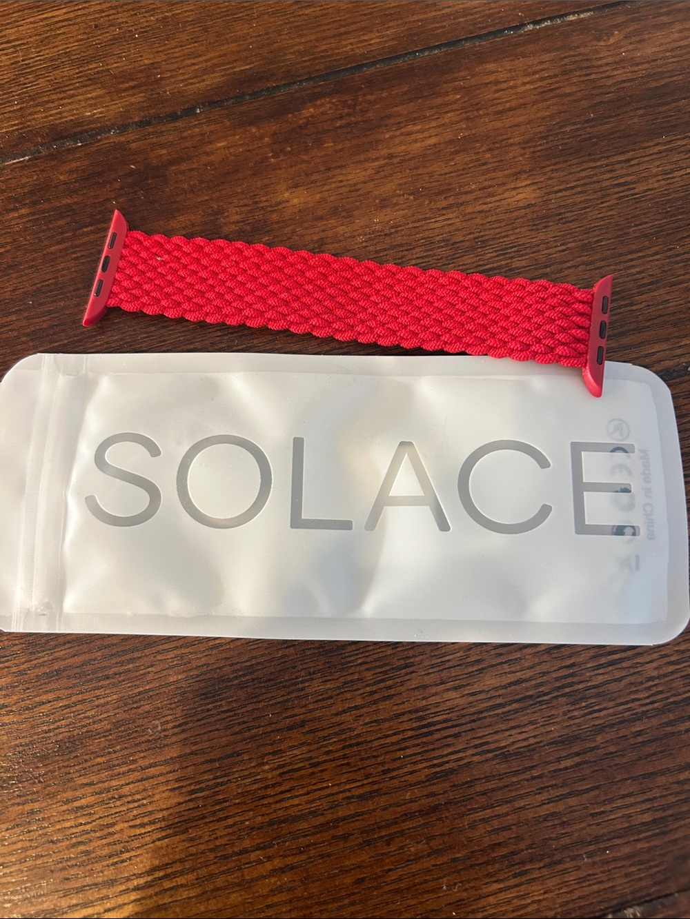 Solace Red Braided Watch Band for Women
